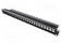 PATCH-PANEELI - PATCH PANEL - KEYSTONE - RACK - MUSTA - KORKEUS: 1U - RJ liittimet - LOG-NK4043 - 1