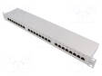 LIITIN: RJ45 - PATCH PANEL - CAT: 6 - RACK - HARMAA - PORTTIEN LUKU: 24 - RJ liittimet - LOG-NP0053 - 1