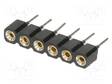 LIITIN: PIN - N LIITINAARAS - PIN: 6 - THT - SUORA - 2,54MM - 1X6 - Piikkirimaliittimet - DS1002-01-1X06V13 - 1