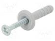 PLASTIC ANCHOR - WITH FLANGE,WITH SCREW - 8X40 - ZINC-PLATED STEEL - Ruuvit - muut - FISCHER-15903 - 1