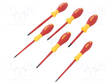 SCREWDRIVER: INSULATED-SET - INSULATED - PHILLIPS,SLOT - 1KVAC - Ruuvimeisselit ja sarjat - WIHA.00833 - 1