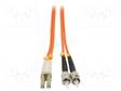 VALOKUITU PATCH-KAAPELI - OM2 - LC/UPC,ST/UPC - 3M - 50/125UM - LSZH - Patchcordit ja valokuitu-pigtailit - QOLTEC-54073 - 2