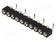 PIIKKIRIMALIITIN - N LIITINAARAS - PIN: 10 - SMT - PYSTYSUORA - 2,54MM - Piikkirimaliittimet - DS1002-01-1X10S13 - 1