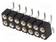PIIKKIRIMALIITIN - N LIITINAARAS - PIN: 14 - SMT - PYSTYSUORA - 2,54MM - Piikkirimaliittimet - DS1002-01-2X07S13 - 1