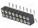 PIIKKIRIMALIITIN - N LIITINAARAS - PIN: 16 - SMT - PYSTYSUORA - 2,54MM - Piikkirimaliittimet - DS1002-01-2X08S13 - 1