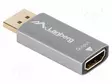 ADAPTERI - DISPLAYPORT-PISTOKE,HDMI-PISTORASIA - ALUMIINI - HOPEA - HDMI, DVI, DisplayPort johdot - AD-DP-HD-03 - 2