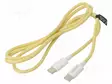 KAAPELI - USB 2.0 - USB C PISTOKE,MOLEMMIN PUOLIN - 1M - KELTAINEN - USB kaapelit ja adapterit - CU0353 - 1