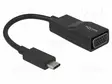 ADAPTERI - 0,08M - MUSTA - MUSTA - HDMI, DVI, DisplayPort johdot - DELOCK-63923 - 1