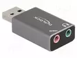 PC-KORTTI: ÄÄNI - USB 2.0 - PNP - HARMAA - Tietokonetarvikkeet - muut - DELOCK-66633 - 2