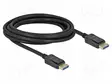 KAAPELI - DISPLAYPORT-PISTOKE,MOLEMMIN PUOLIN - DISPLAYPORT 2.0 - HDMI, DVI, DisplayPort johdot - DELOCK-80263 - 1