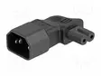 IEC C14 UROS-IEC C7 NAARAS-KULMA- 2,5A - 250V - Tietokone- ja laitejohdot - DELOCK-80473 - 1