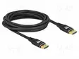 KAAPELI - DISPLAYPORT-PISTOKE,MOLEMMIN PUOLIN - DISPLAYPORT 1.4 - HDMI, DVI, DisplayPort johdot - DELOCK-80623 - 1