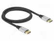 KAAPELI - DISPLAYPORT-PISTOKE,MOLEMMIN PUOLIN - DISPLAYPORT 2.1 - HDMI, DVI, DisplayPort johdot - DELOCK-80633 - 1