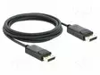KAAPELI - DISPLAYPORT-PISTOKE,MOLEMMIN PUOLIN - TEKSTIILI - PIT: 1M - HDMI, DVI, DisplayPort johdot - DELOCK-81673 - 1