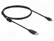KAAPELI - USB 2.0 - USB A PISTOKE,USB B PIENOISPISTOKE - 1M - MUSTA - USB kaapelit ja adapterit - DELOCK-82273 - 1