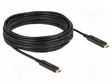 KAAPELI - OPTINEN - USB C PISTOKE,MOLEMMIN PUOLIN - KULLATTU - USB kaapelit ja adapterit - DELOCK-84103 - 1