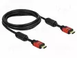 KAAPELI - HDMI-PISTOKE,MOLEMMIN PUOLIN - 4K,HEC,UHD 2160P - PIT: 2M - HDMI, DVI, DisplayPort johdot - DELOCK-84333 - 1