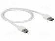 KAAPELI - USB 2.0 - USB A KAKSIPUOLINEN PISTOKE,MOLEMMIN PUOLIN - USB kaapelit ja adapterit - DELOCK-85193 - 1