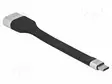 KAAPELI - HDMI-PISTORASIA,USB C PISTOKE - HIGH SPEED + ETHERNET - HDMI, DVI, DisplayPort johdot - DELOCK-86933 - 1