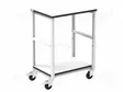 KÄRRY - ESD - W: 700MM - D: 500MM - TERÄS - HARMAA (VAALEA) - 10KOHM÷100MOHM - ESD toimistotarvikkeet - ESD-CART03 - 1