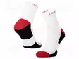 WORK SOCKS - SIZE: 43-46 - VALKOINEN-PUNAINEN - 3PCS. - Työ- ja suojavaatteet - LAHTI-L3090743 - 1