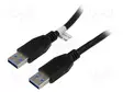KAAPELI - RISTIKAAPELI,USB 3.0 - USB A PISTOKE,MOLEMMIN PUOLIN - USB kaapelit ja adapterit - USB3.0-AA3 - 1