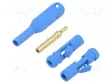 LABORATORY CONNECTOR: 2MM BANANA - SOCKET - 38.2MM - BLUE - INSULATED - Banaanijatkoliittimet - MS255-B-23 - 1