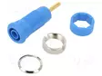 LABORATORY CONNECTOR: 2MM BANANA - SOCKET - OVERALL LEN: 29MM - BLUE - Banaanijatkoliittimet - MLB2.0-R-23 - 1