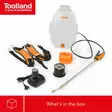 BATTERY POWERED BACKPACK PRESSURE SPRAYER - 12 L - Puutarhaletkut, liittimet ja kastelu - DTB10003 - 7