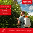 BATTERY POWERED BACKPACK PRESSURE SPRAYER - 12 L - Puutarhaletkut, liittimet ja kastelu - DTB10003 - 2
