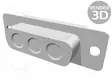 D-SUB LIITIN ERIKOISET - PIN: 3(3+0) - PISTOKE - NAARAS - JOHTOON - D liittimet - 09692000033 - 1