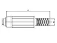 DC LIITIN - NAARAS 2.1mm x 5.5mm - DC liittimet - CD013 - 2