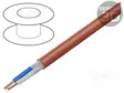 JOHTO: OHJAUSJOHTO - HTKSH - 1X2X2,3MM - ERISTYS: LSZH - VÄRI: PUNAINEN - Tulen kestävät kaapelit - BITNER-B10013 - 1