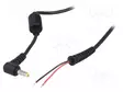 KAAPELI - 2X0,5MM2 - JOHDOT,DC 5,5/1,7 LIITIN - KULMA - MUSTA - DC virtakaapelit - AK-SC-03 - 1