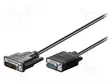 KAAPELI - D-SUB 15PIN HD-PISTOKE,DVI-I (12+5) PISTOKE - 3M - MUSTA - HDMI, DVI, DisplayPort johdot - DVI-VGA3 - 1