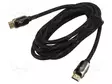 KAAPELI - HDMI-PISTOKE,MOLEMMIN PUOLIN - TEKSTIILI - 3M - MUSTA - HDMI, DVI, DisplayPort johdot - ART-AL-01-3 - 1