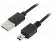 KAAPELI - USB 2.0 - USB A PISTOKE,USB B PIENOISPISTOKE - 1,8M - USB kaapelit ja adapterit - AK-USB-03 - 1