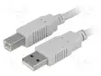 KAAPELI - USB 2.0 - USB A PISTOKE,USB B PISTOKE - 3M - HARMAA - CU - USB kaapelit ja adapterit - CAB-USBAB3 - 1