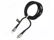 KAAPELI - USB 2.0 - USB C PISTOKE,MOLEMMIN PUOLIN - 1,5M - MUSTA - USB kaapelit ja adapterit - CU0423 - 1