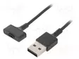 KAAPELI: ÄLYKELLON LATAAMISEEN - FITBIT - 1M - 1A - MUSTA - USB kaapelit ja adapterit - AK-SW-23 - 1