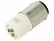 LED LAMPPU - VALKOINEN - BA15D - 130VDC - 130VAC - MUOVI - -20÷60°C - Merkkivalot ja pienoislamput - 1863113W3 - 1
