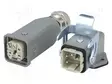 HDC LIITIN - UROS + NAARAS - 10A - 400V - HAN KIT - PIN: 5 - 4+PE - KOKO 3A - HARTING liittimet - 10200040003 - 1