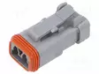 LIITIN: JOHTO-JOHTO - PISTOKE - NAARAS - DT - PIN: 2 - IP68 - JOHTOON - Ajoneuvoliittimet - DT06-2S-E003 - 1