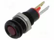 MERKKIVALO: LED - LITTEÄ - PUNAINEN - 2VDC - Ø8MM - Merkkivalot ja pienoislamput - 19011053 - 1