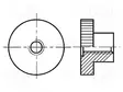 MUTTERI - PYÖREÄ,PYÄLLETTY - M5 - 0,8 - POLYAMIDI - BN 5933 - Mutterit - B5BN5933 - 1
