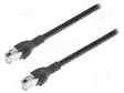 PATCH KAAPELI - S/FTP - 6A - CU - PUR - MUSTA - 3M - 26AWG - JOHTIMET: 8 - RJ45 Ethernet kaapelit - CA00652.00C03 - 1