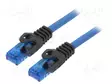 PATCH KAAPELI - U/UTP - CAT 6A - RJ45-PISTOKE,MOLEMMIN PUOLIN - CU - 3M - RJ45 Ethernet kaapelit - CPP003 - 1
