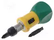 SCREWDRIVER: UNIVERSAL-SET - WITH RATCHET - PHILLIPS,SLOT - 95MM - Ruuvimeisselit ja sarjat - FUT.DR-03 - 1