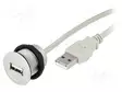 USB-PISTORASIA - 22MM - HAR-PORT - Ø22,3MM - IP20 - HOPEA - PIT: 2M - Taulukytkimien lisävarusteet - 09454521923 - 1