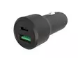 USB car charger - aluminum housing - 2 outputs - USB-A & USB-C - 38W - USB autolaturit - PSS6EUSB53 - 2